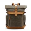 Outdoor Backpack Leisure Travel Bag Men's Oil Waxed Shoulder Canvas Laptop Bag