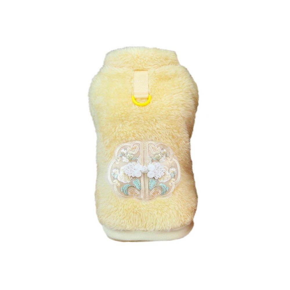 Свитер для собак в китайском стиле, фланелевый щенок, теплая куртка, практичный зимний жилет для собак, щенок