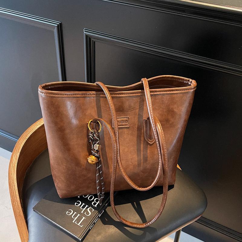 Ретро сумка женская большой вместимости новая модная универсальная простая наплечная сумка сумка-тоут для поездок на работу