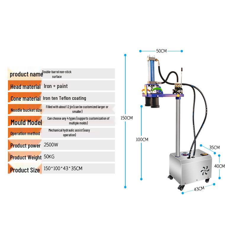 Автоматическая электрическая пресс-машина для лапши из нержавеющей стали для свежей гречневой и рамен-лапши