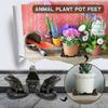 3Pcs Outdoor Potted Animal Flower Pot Support Plant Stand Bonsai Stand Plant Pot Foot