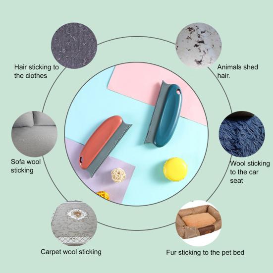 Щетка для удаления шерсти кошек и собак, многоразовая, удалитель шерсти домашних животных с удобной ручкой, легко чистится, универсальный удалитель шерсти домашних животных