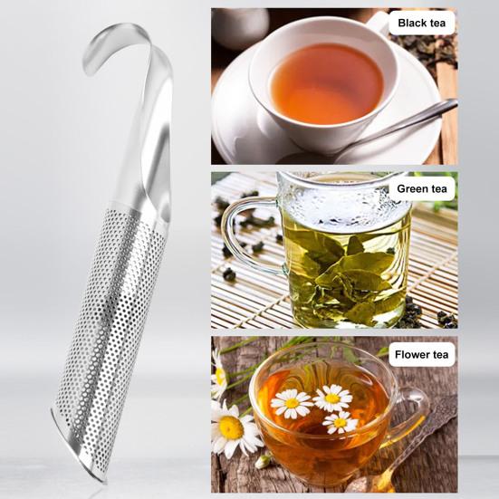 Tea Infuser Strainer Stainless Steel Bags Loose Leaf Filter with Hanging Hook Handle Multifunctional Tea Steeper for Tea Spices