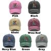 3D-иллюстрация Алфавит A-Z Печать Унисекс Snapback Бейсболка Стирка Хлопок Нерастягивающаяся Ткань Бейсболка Регулируемая Кепка от солнца
