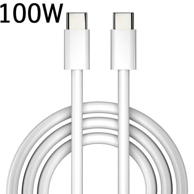 2PCS Charging Cable PD 100W 60W Cable Fast Charge Data Cable for Huawei Samsung Xiaomi Data Line Type C To Type C