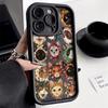 Чехол для телефона с ярким дизайном кошки для iPhone 17 Pro 16 15 14 13 12 11 Pro Max XS XR 17 Air 16E Мягкий силиконовый чехол