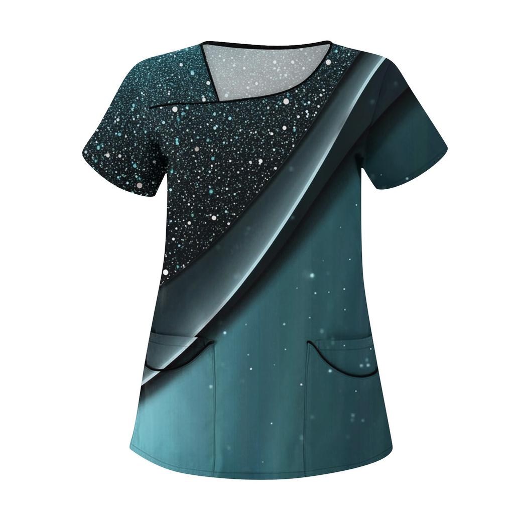 Женская мода цветочный принт короткий рукав комбинезон с карманами топы одежда