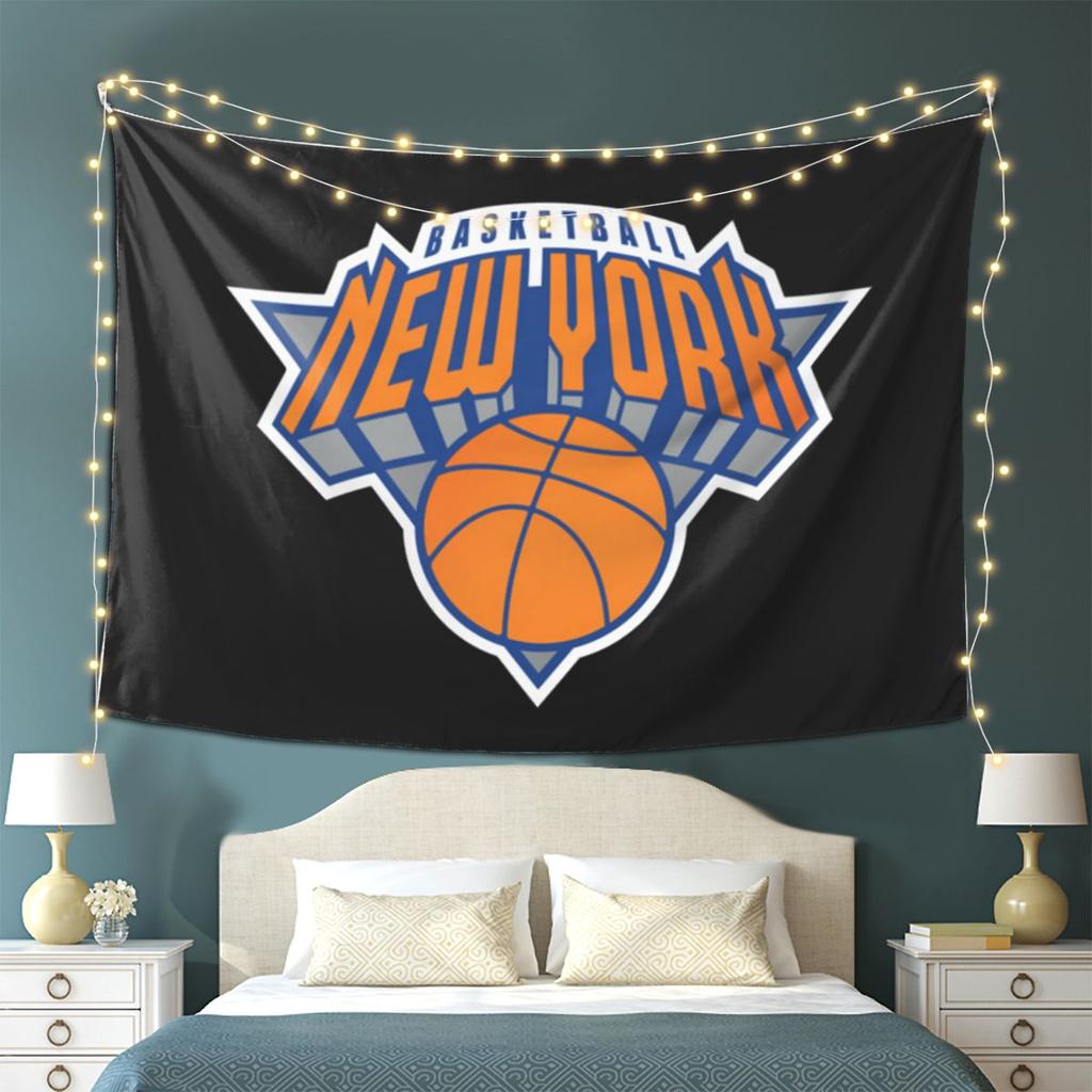 New York Basketball Tapestry Wall Hanging Aesthetic Home Decor Tapestries for Living Room Bedroom