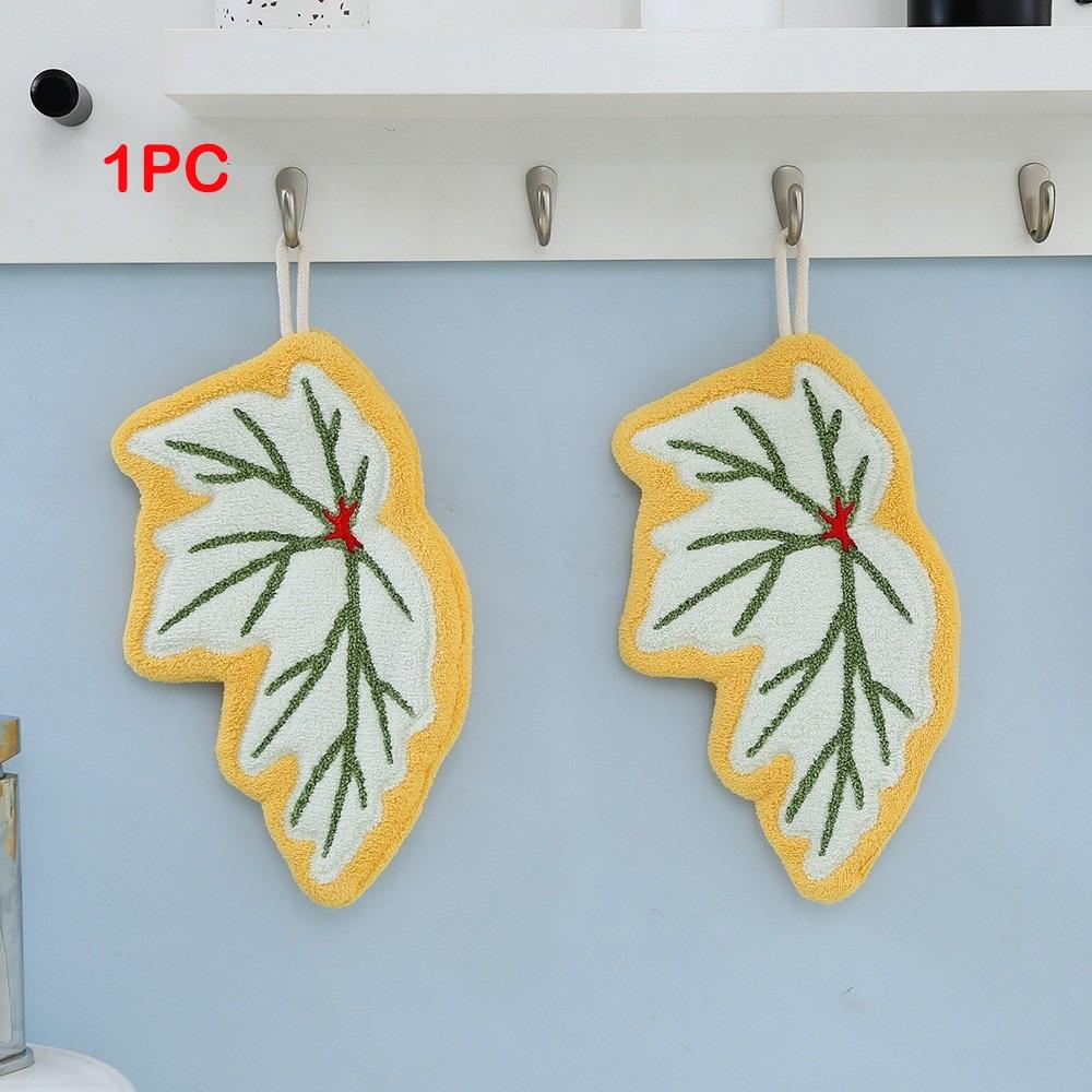 1Pcs New Style Hand Towel Home Convenient Hanging Double-layer Thickened Speed Dry Absorbent Hand Cloth Kitchen And Bathroom