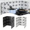 Foldable and Adjustable Oil Baffle for Stove Easy To Clean and Maintain