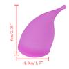 Reusable Medical Silicone Soft Menstrual Women Period Cup Size Small Large Pads