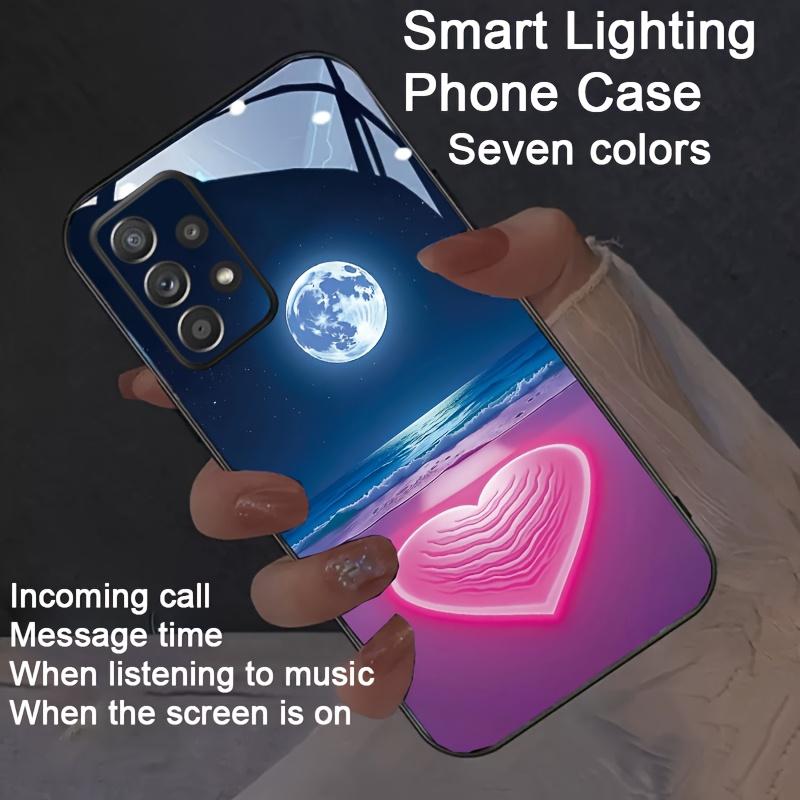 Светящийся цветной чехол для телефона для Xiaomi POCO X3 X4 X5 X6 X7 X7 Pro F6 F6 Pro F7 F5 F4 14T 13T Note 14 13 Pro 5G Светодиодный Funda