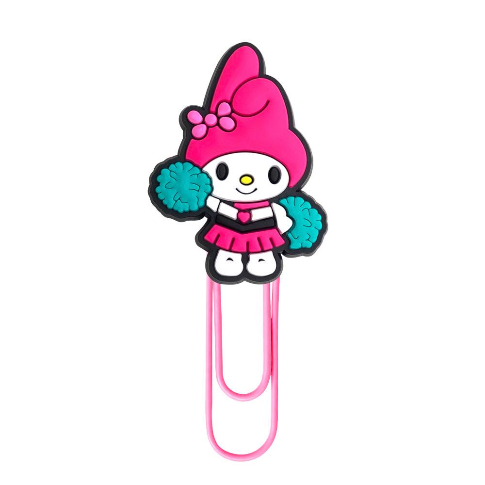 Креативные закладки Sanrio с мультяшными персонажами: Разноцветные большие скрепки для бумаги DIY для офисных принадлежностей