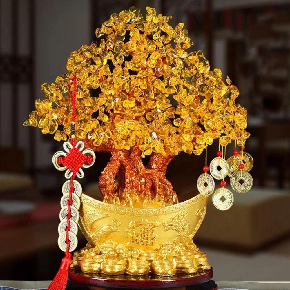 China Fengshui Good Fortune Money Tree Ornaments Decorative Articles Fortune Tree Desktop Ornaments