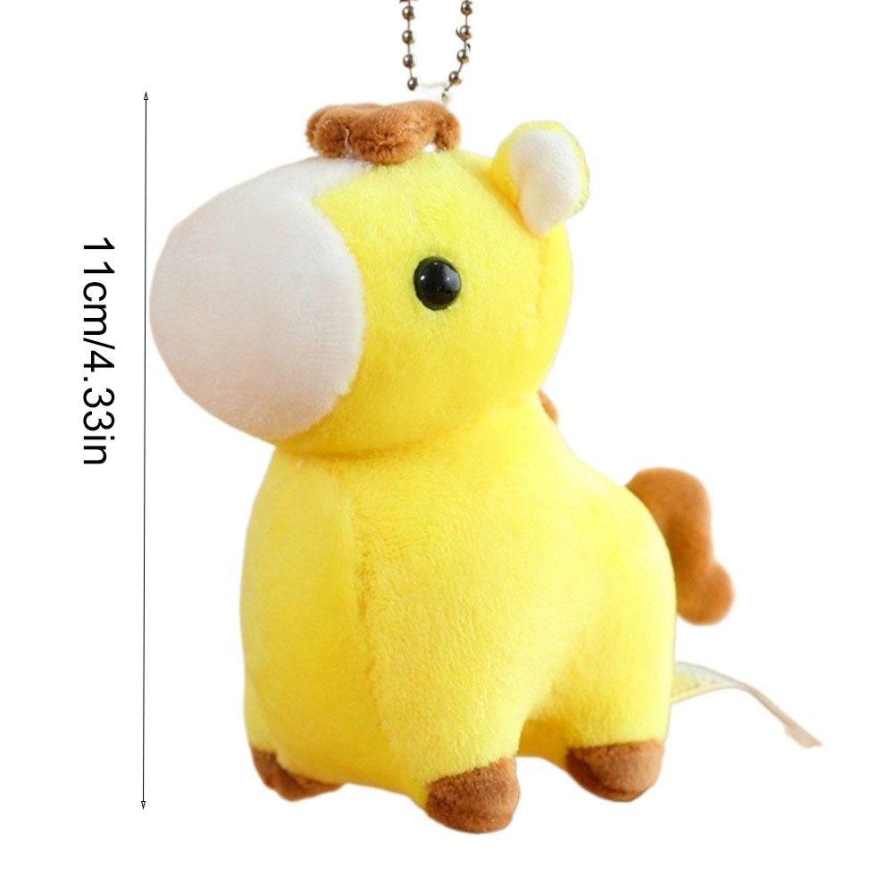 Animal Pony Pendant Steed Doll Chinese New Year Gift Funny Plush Horse Keychain  Year of Horse