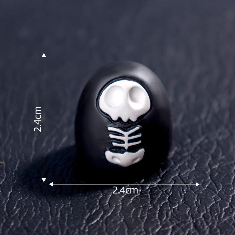 Halloween Ghost Pumpkin Figurine Micro-landscape Decorative Accessories Mini Ornaments