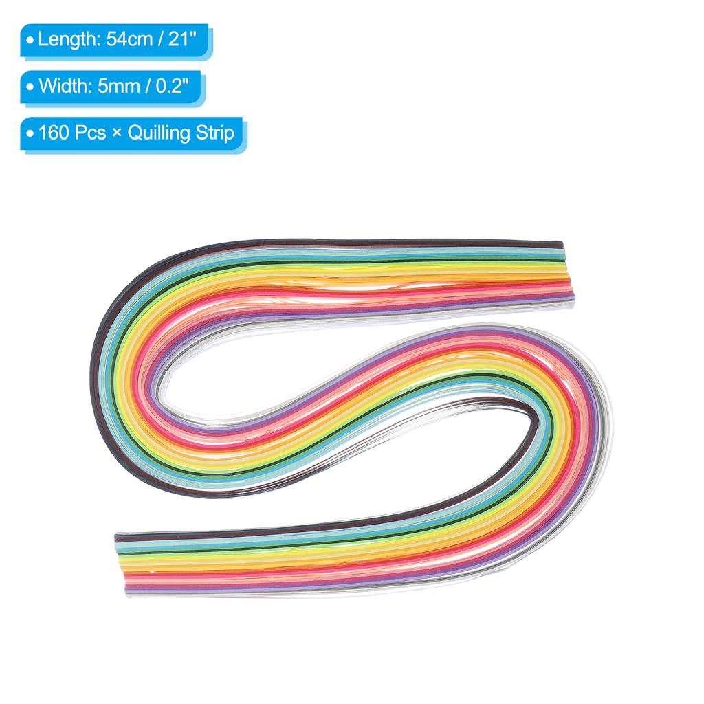 160/180/260 шт. Полоски для квиллинга Бумага 39/54 см Бумага для оригами Полоска для квиллинга Смешанный цвет Подарок для Искусства DIY Рукоделие Рождество