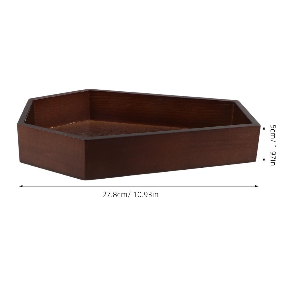 Gothic Wooden Coffin Tray 11x7inch Decorative Tray for Spooky Charcuterie Board Halloween Party Supplies Halloween Party Decor