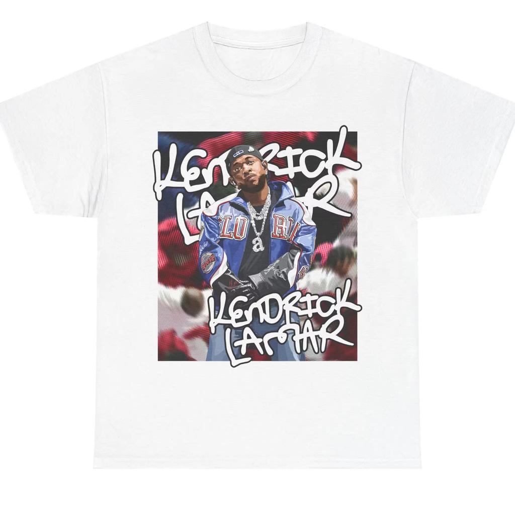 Kendrick Lamar Super Bowl graphics 100Cotton shirt unisex Y2k hiphop 2026 Summer New Mens Oneck Short sleeve Tshirt fan gift