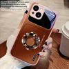 Серебряный круглый значок яблока Для iPhone 17 Air 16 E 15 14 13 Plus 12 mini 11 17 Pro Max XR Xs Max 16E 7 8 Чехол для телефона из закаленного стекла