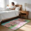 Floor Mat Soft Flannel Rug Non Slip Absorbent Mat for Bathroom Bedroom Home Decor Kwai Anime Yier B Bubu