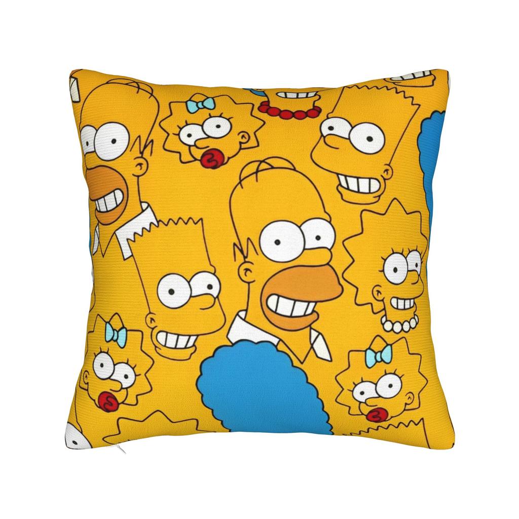 Декоративные наволочки S-Симпсоны Семья Аниме Аксессуары Автомобильная Подушка-плед Чехол Квадратный Стиль Разные Размеры