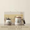Chinese personal special teacup 1011 new tea separation tea cup ceramic with lid home office hospitality cup