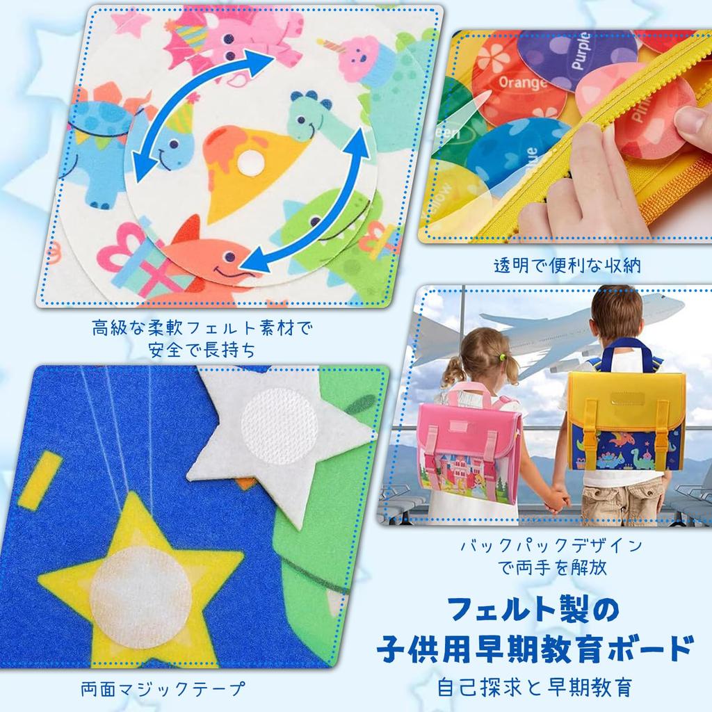 Montessori Toys for Kids, 18-in-1 Dinosaur Backpack, Early Development, Finger Training, Boys and Girls, Birthday Gift, Preschool Preparation,