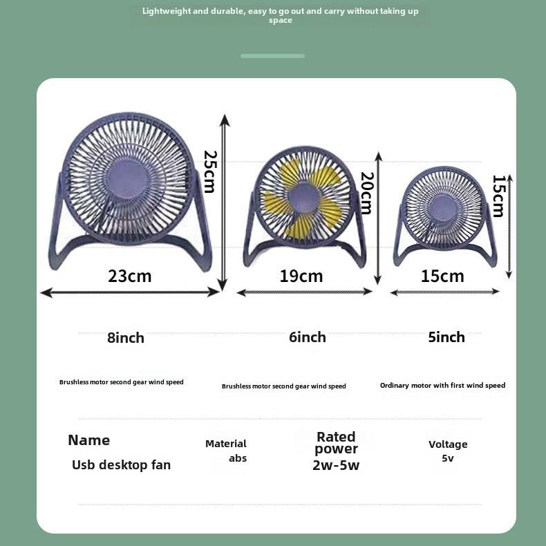 Портативный USB Мини Настольный Вентилятор для Офиса и Общежития