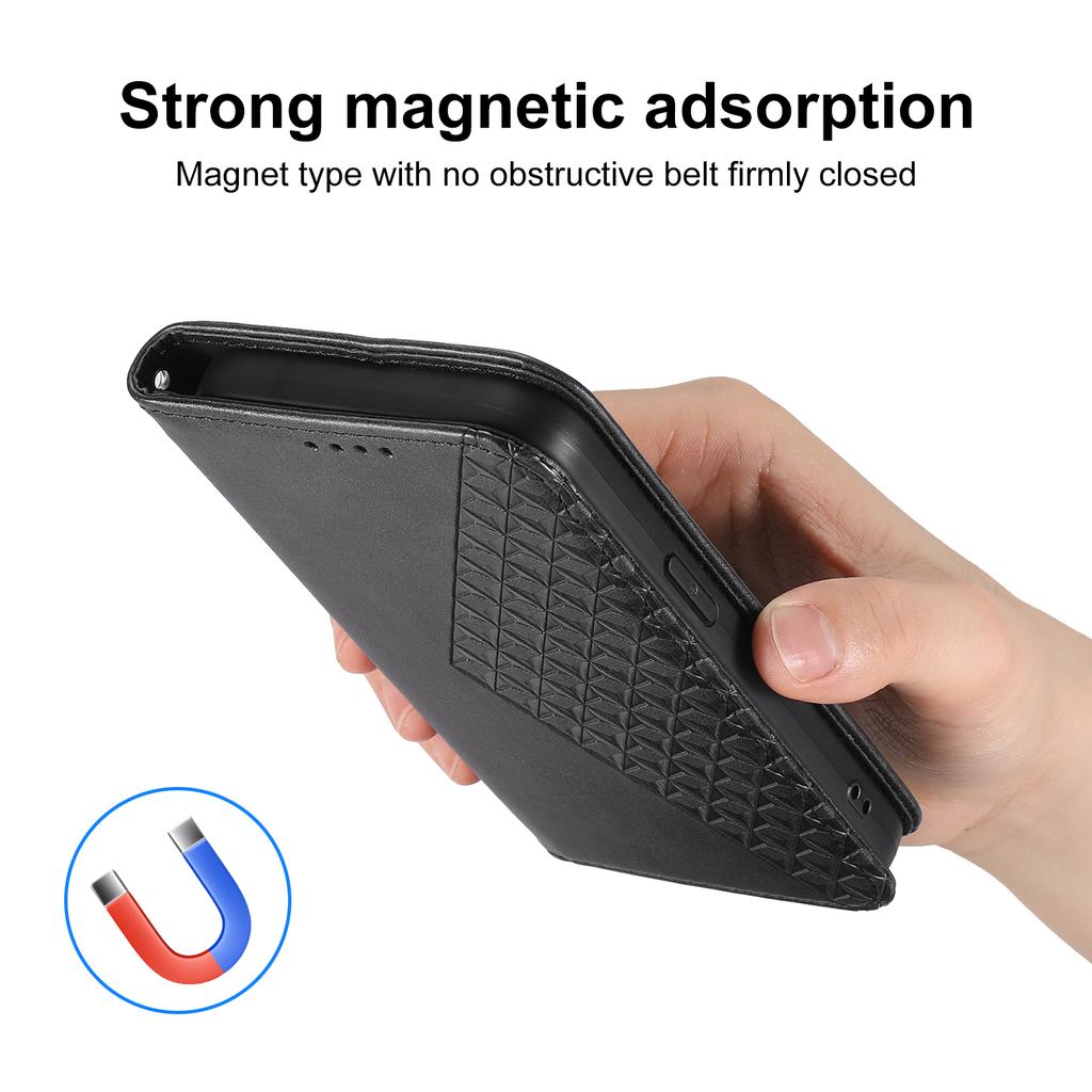 For Realme C85 Pro 4G Case Calf Texture PU Leather Wallet Phone Cover with Wrist Strap