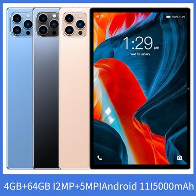 10.1 Оригинальный Новый Android Планшет 8 ГБ ОЗУ 64 ГБ ПЗУ Android Планшет Поддерживает 4G Звонки Google Две SIM-карты Android 12 5000 мАч