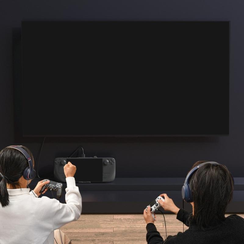 Портативный держатель док-станции 5 в 1, док-станция USB C, концентратор с 4K@60 Гц HDMI, совместимый с 100 Вт портами PD, совместимый со SteamDeck