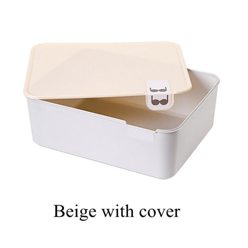 Household Bedroom Closet Underwear Organizer with Lid Wardrobe Cabinets Socks Bra Drawer Storage Divider Boxes Container