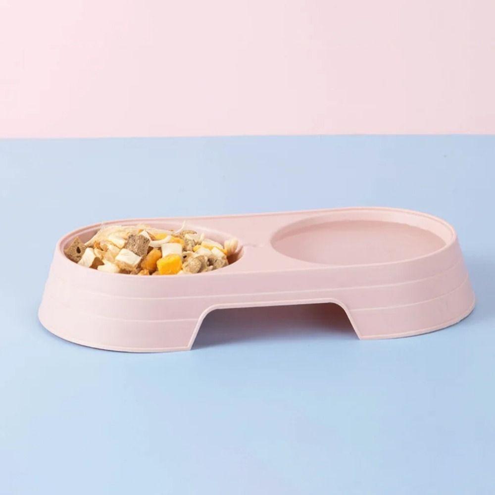 Миски для кошек большой вместимости, двойные, портативная кормушка, миска, прочные товары для питомцев