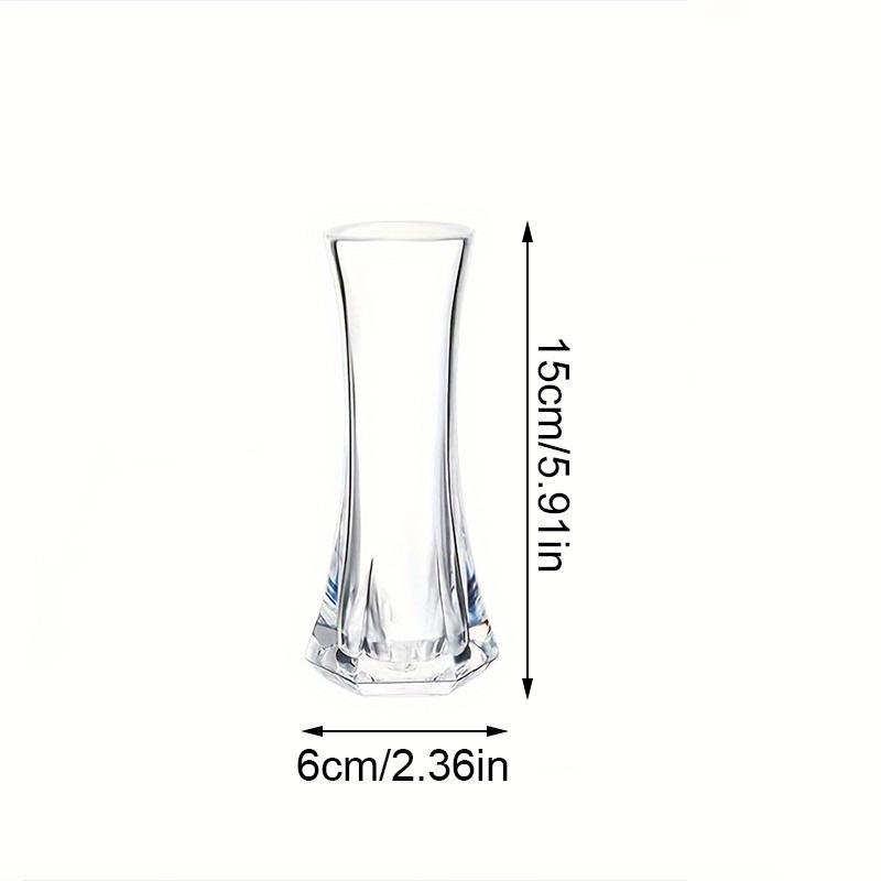 1шт пластиковая ваза для цветов имитация хрустальной вазы акриловая маленькая ваза для домашнего рабочего стола украшение ваза