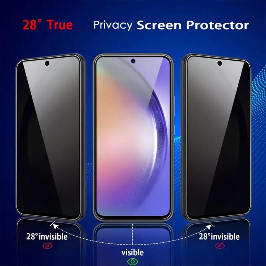 3 шт. закаленное стекло для Samsung Galaxy A15 A14 A34 A54 A55 A12 A13 A23 A53 A51 A03S A04S A05S S20 S21 S23 FE 5G 4G Антишпионская защита экрана