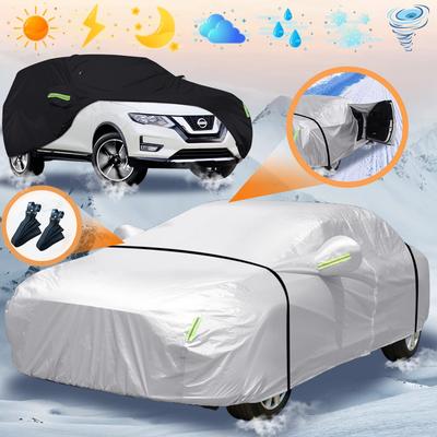 Чехол для автомобиля, Чехол для кузова, Высокая ветроустойчивость, Водонепроницаемый, Чехол для автомобиля, Седан, Внедорожник, Снег, УФ