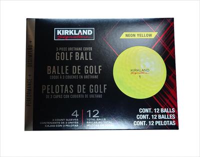KIRKLAND Мячи для гольфа Неоново-желтые Performance Plus (1 дюжина)