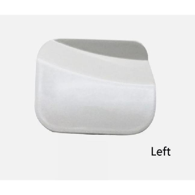 A Pair Front Bumper Tow Hook Covers For Toyota Highlander 2008-2010 Pearl White