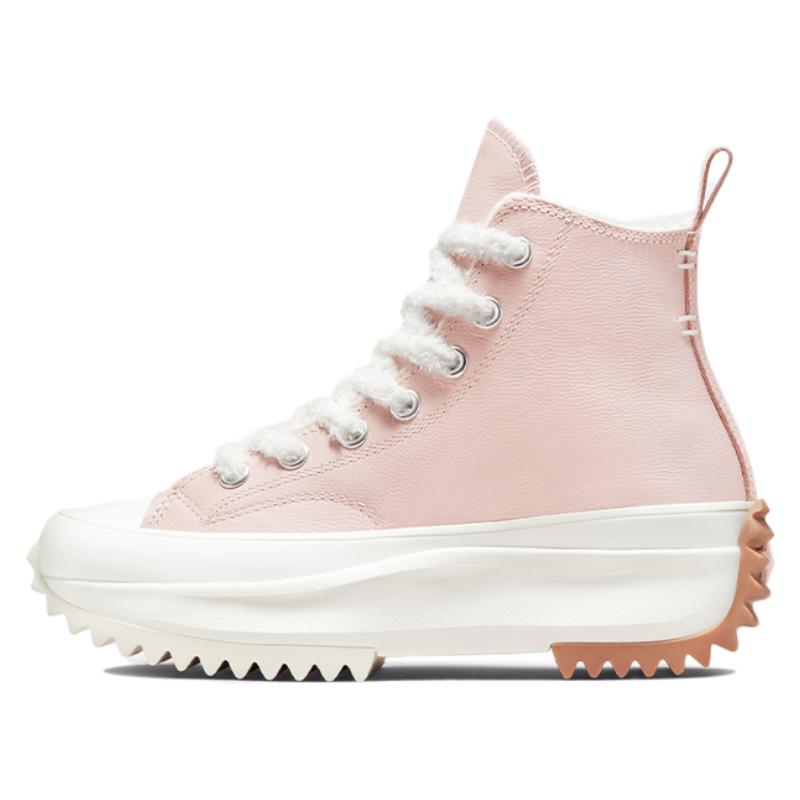 Converse Run Star Hike простые и удобные парусиновые кеды с высоким верхом для всех мужчин и женщин персиково-розового цвета