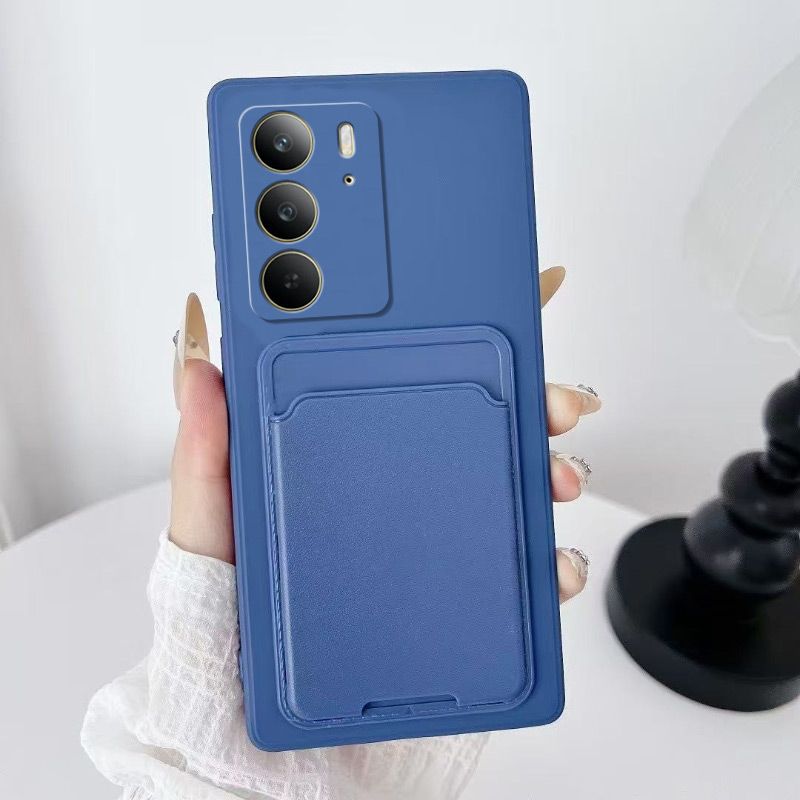 RealmeC75 Mobile Phone Case, Card Bag, Solid Color, Straight Edge Simple Knot, Soft Protective Cover, Matte Business Anti-drop All-inclusive.