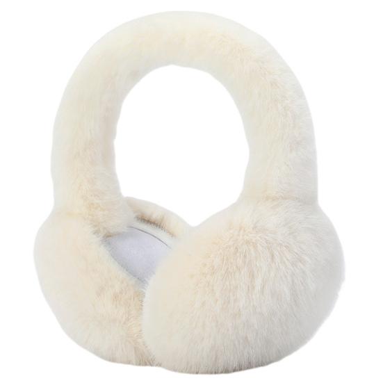 Женские зимние наушники из искусственного меха, толстые, уютные, однотонные, эластичные, легкие, противоскользящие, складные, защита для ушей, уличные грелки для ушей