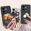 Cartoon Fashion Back Cover For Tecno Pova 6 Neo Pova6 Neo Phone Case Silicone Soft TPU Dragon Astronaut Black Cat Funda Bumper