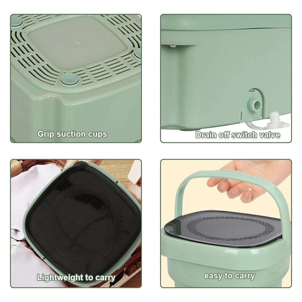 Портативная стиральная машина 5л, нижнее белье с сушилкой, носки, стиральная машина для кемпинга, складная мини-стиральная машина, бытовая техника
