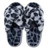 Comwarm Women's Cozy Fuzzy Slippers Open Toe Plush Cotton Flat Indoor Shoes Warm Comfortable Fluffy Slides for Home