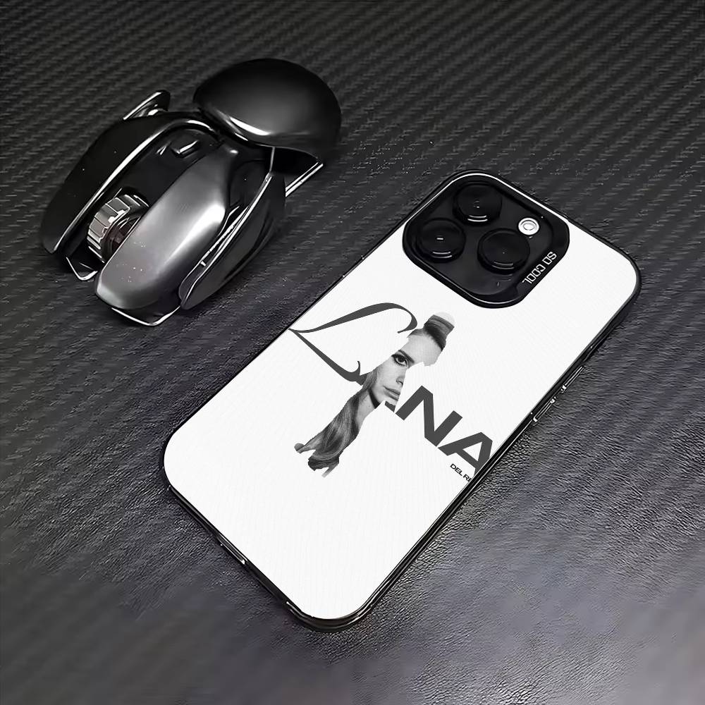 Чехол для телефона L-Lana del rey Singer для iPhone 17, 16, 15, 14, 13, 12, 11 Plus, Pro Max, цветной, с серебряным покрытием внутри