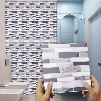 10 листов Мраморная наклейка на стену Водонепроницаемая ПВХ Самоклеящаяся Декоративная наклейка Дом Ванная Кухня Фартук Отклеивающаяся наклейка на стену