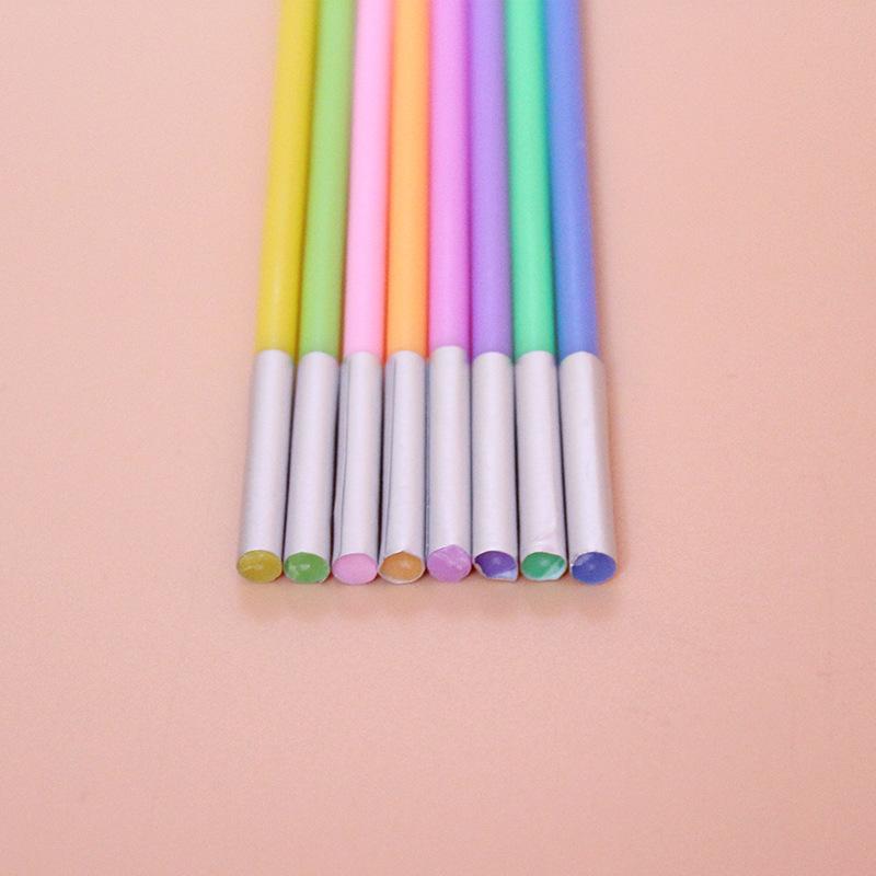 Rainbow Candle Gradient Color Long Pole Candle Birthday Cake Candle Slender Candle Birthday Candle