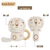 Набор детских погремушек Kakiblin из органического хлопка - Безопасная игрушка для прорезывания зубов и подарок для новорожденного
