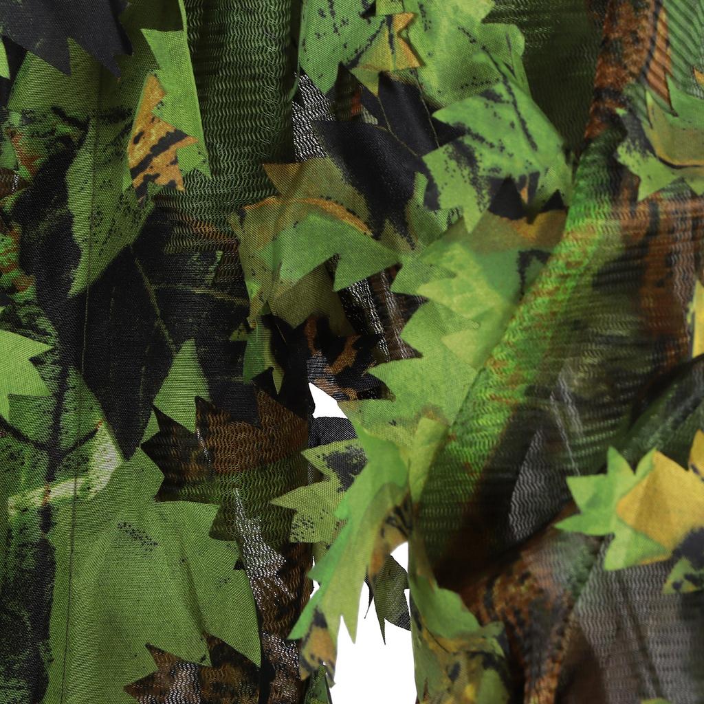 Зеленый Дикий Камуфляжный Костюм Ghillie 3D Лист Куртки и Штаны Комплект Одежды Для Охоты